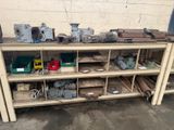 many different types of machinery on the shelf