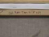 a close up of a piece of wood with writing on it