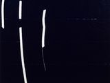 an image of a black and white painting with vertical lines