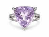 une bague en améthorate et diamants, par van cleef