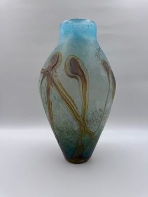 Ada LOUMANI (1959) Vase balustre en verre multicouches à déc…