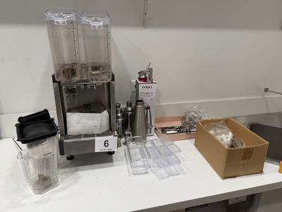 Lot comprenant : - Distributeur de boisson fraiche en inox E… - Photo 1