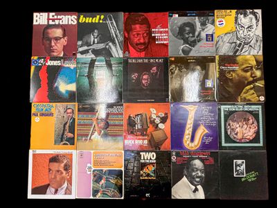Lot de 22 disques 33 tours de JAZZ dans 20 albums dont : BIL…