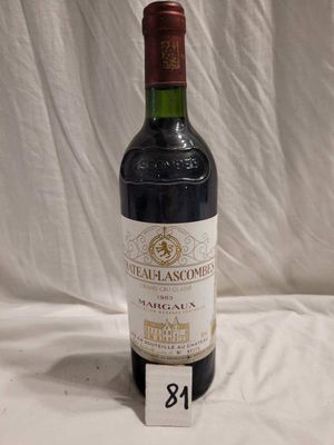 1 bouteille CHÂTEAU LASCOMBES 1983 GCC MARGAUX, bonne présen…