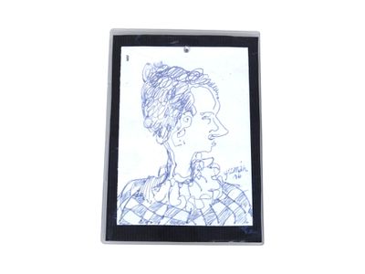 Alberto GUZMAN (1927-2017) "Portrait de saltimbanque"