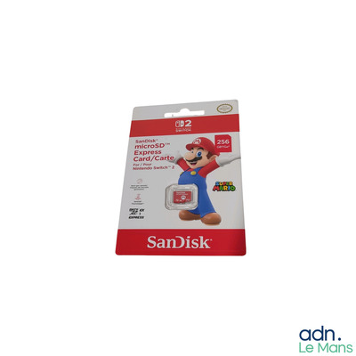 une carte sur laquelle figure l'image d'un personnage de Mario Bros