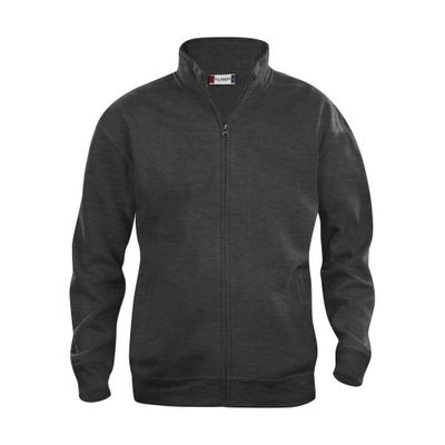 Pull homme à fermeture éclair intégrale, couleur anthracite