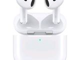 a pair of airpods sitting on top of an apple airpods case