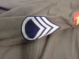 a close up of a military uniform with a us air force insignia on it