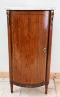 Encoignure en placage d'acajou, bâtit de chêne.