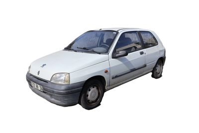 a picture of a small white car on a white background