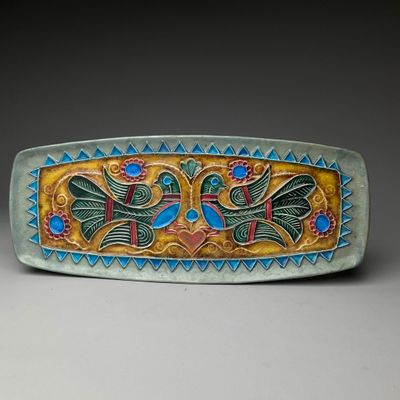 a close up of a decorative object on a table
