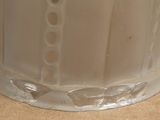 a close up of a glass of milk on a table