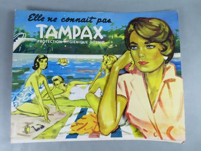 Carton publicitaire de comptoir, de format rectangulaire, po…