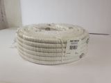 a stack of white hoses sitting on a table