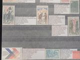 a picture of a picture of a collection of stamps