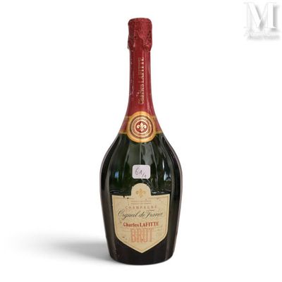 a close up of a bottle of champagne on a white background