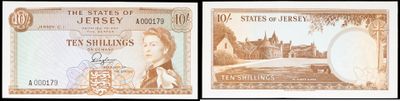 two pictures of the same bank note with a picture of a woman on it