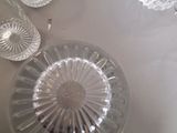 a table with a lot of glassware on it