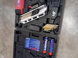 a tool kit that is sitting on the floor