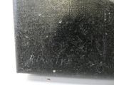 a black box with writing on it sitting on a table