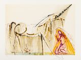 un dessin représentant un cheval et une femme debout l'un à côté de l'autre