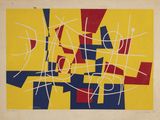 une image représentant un tableau avec des lignes rouges, jaunes et bleues