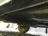 a close up view of a car ' s rear end
