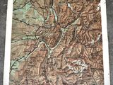 une vieille carte de la ville de Paris accompagnée d'un plan des environs