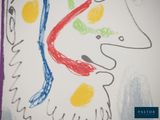 a child ' s drawing of a horse and a bird on the wall