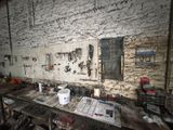 a picture of a workbench with tools on it
