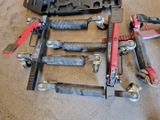 a lot of tools that are laying out on the floor
