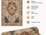 un gros plan d'un tapis sur fond blanc, accompagné d'instructions