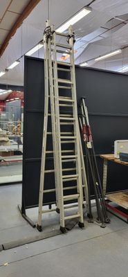 1 échelle coulissante alu 3x10 marches - Photo 1