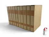 five books stacked on top of each other on a white surface