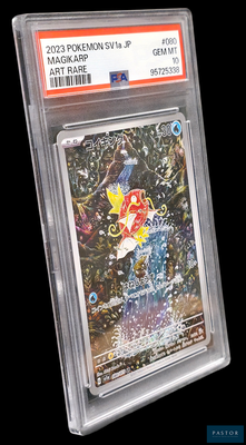 La carte à collectionner Pokémon se trouve dans un étui en plastique transparent