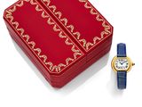 an image of a red box with a watch and a blue strap