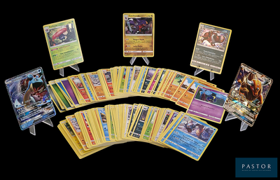 a lot of cards that are sitting on a table