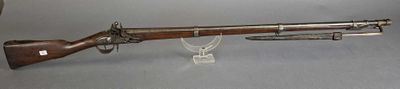 FUSIL d'INFANTERIE Ml 1777, platine à silex, garnitures en f…