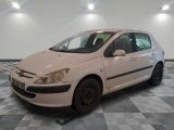 a picture of a small white car in a room