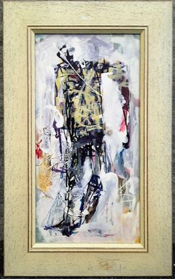 François RIEUX (1975) Composition abstraite Huile sur carton… - Photo 1