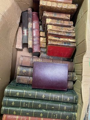 Lot de livres anciens reliés dont annuaire 1814 du départeme…