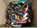 a cardboard box filled with assorted assorted items