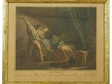 une image représentant un tableau où l'on voit un homme et une femme sur un lit