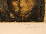 an image of a painting of a woman with a cross on her forehead
