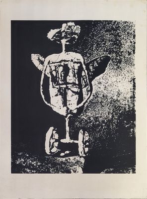 une image représentant un dessin en noir et blanc d'un homme sur un skateboard