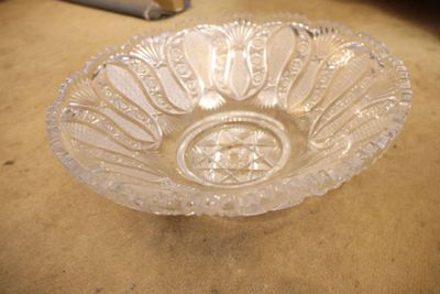 Coupe en cristal taillé Tchécoslovaquie.