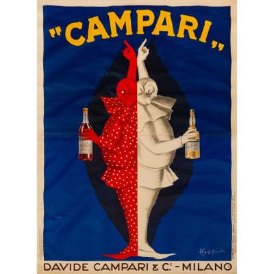 Campari [recto-verso] Affiche Lithographie [Toile]