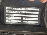 a close up of a label on a vehicle ' s engine