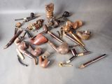 many different types of pipe smokings on the table